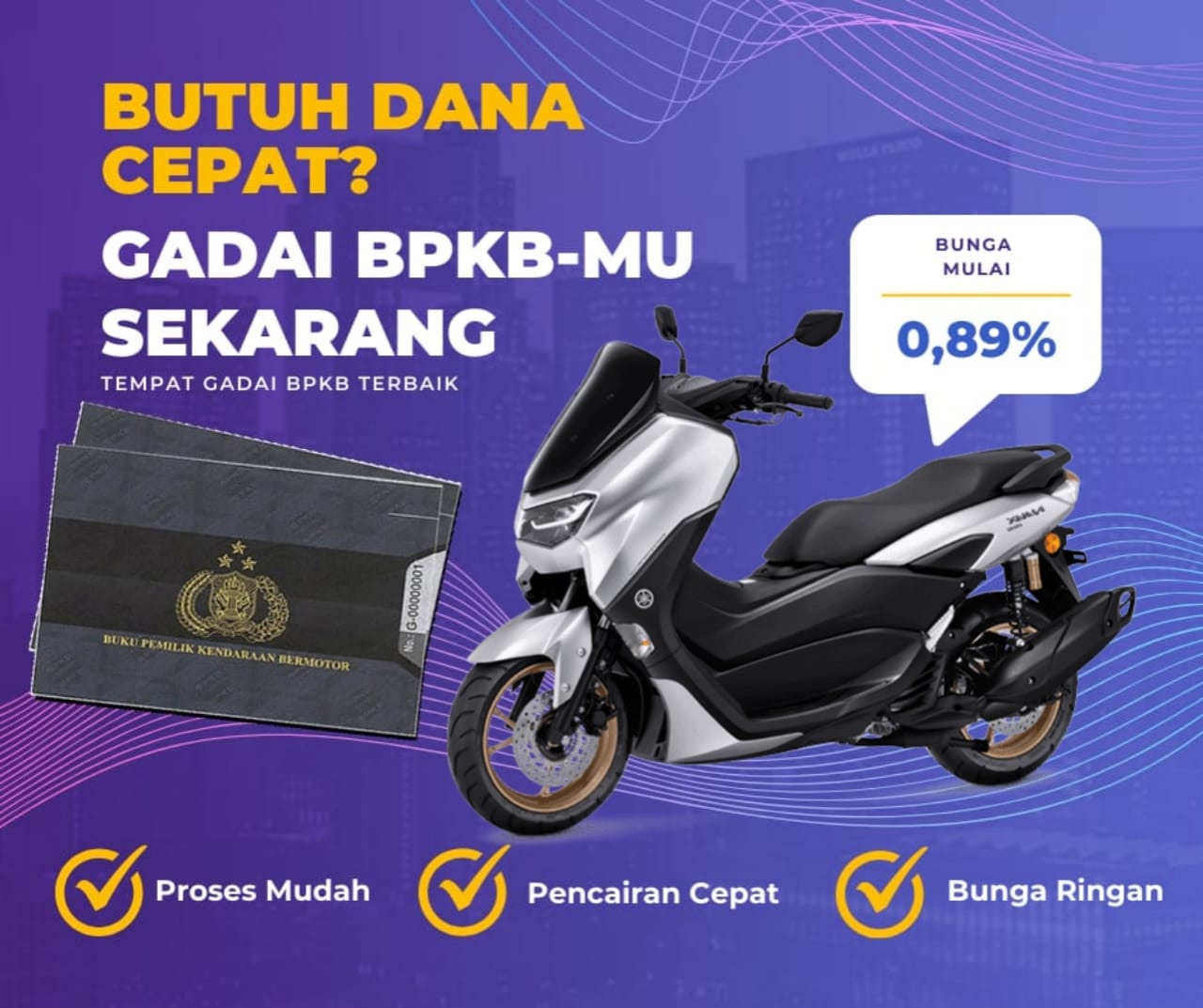 Pinjaman Dana Jaminan Bpkb Motor Yamaha Nmax 150 Dapat Pinjaman Berapa? Seperti Ini Simulasinya